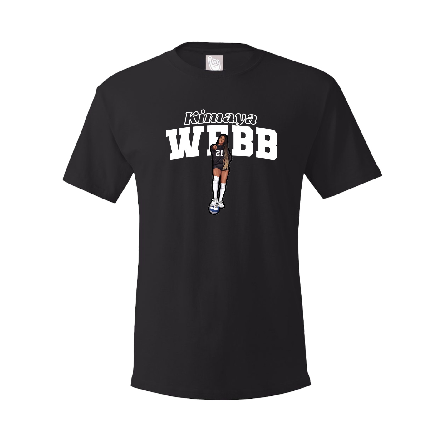 Youth Tee — Name Arch in Black