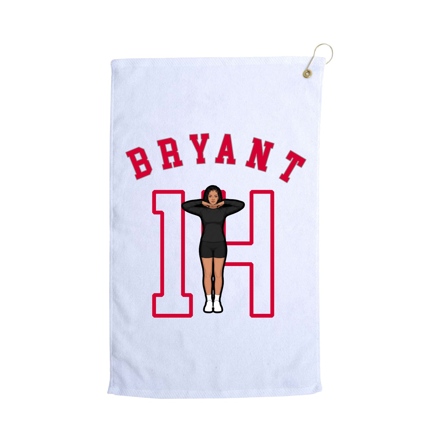 Golf Towel — Shirsey Arch in White