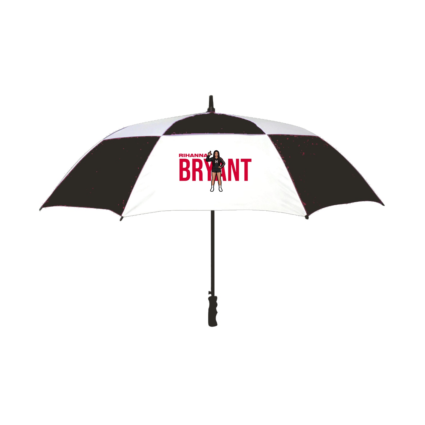Golf Umbrella — Player Name in Black