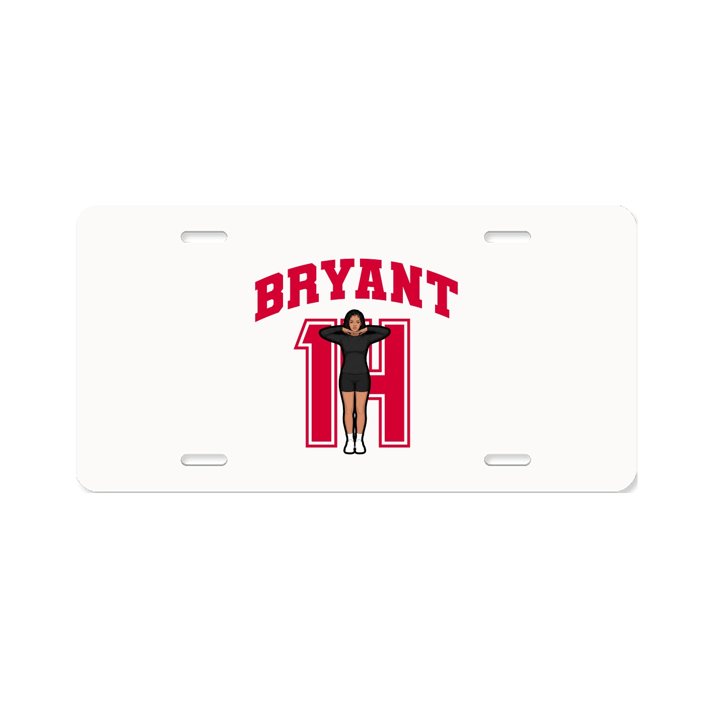 License Plate — Number in Classic