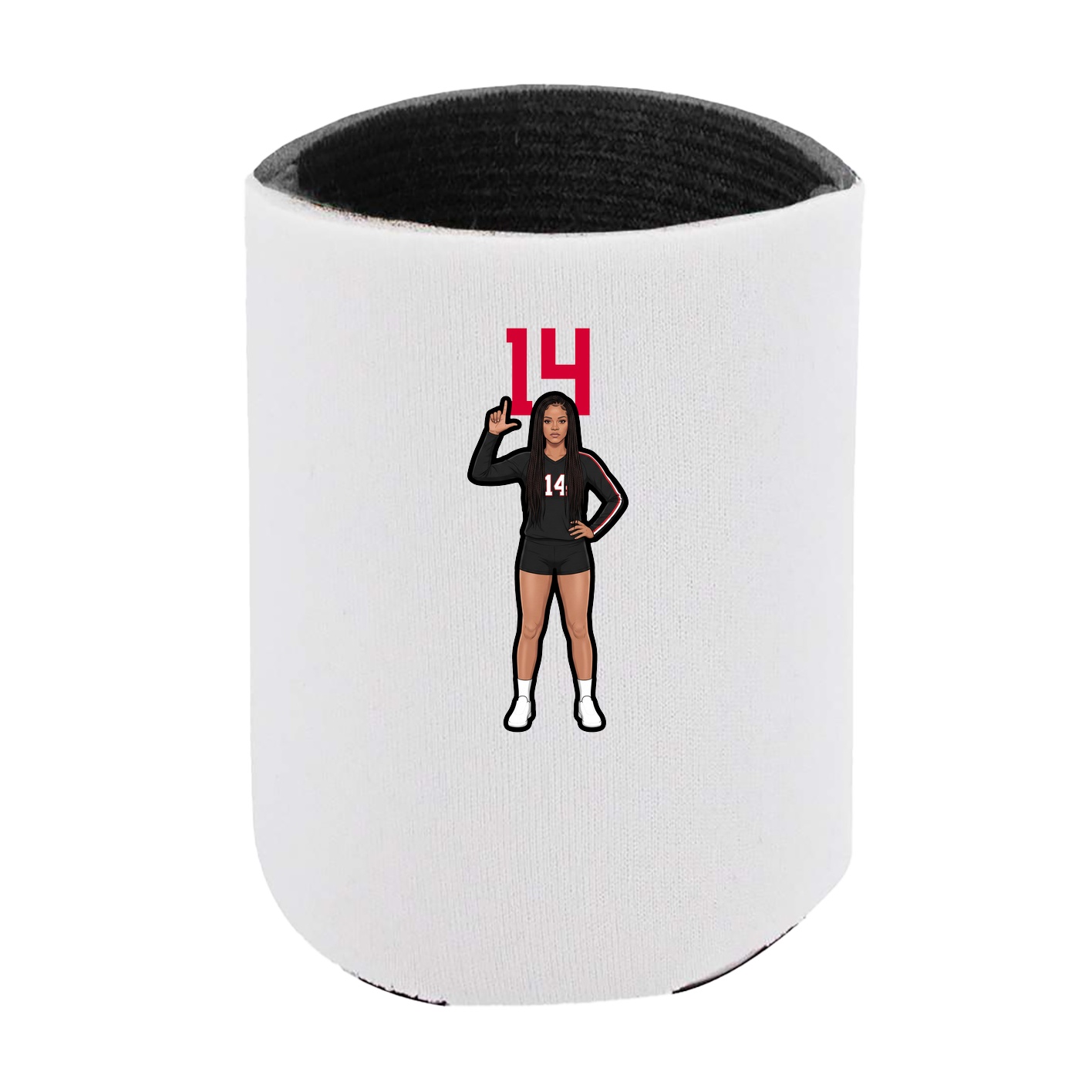 Can Holder — Number Top in White