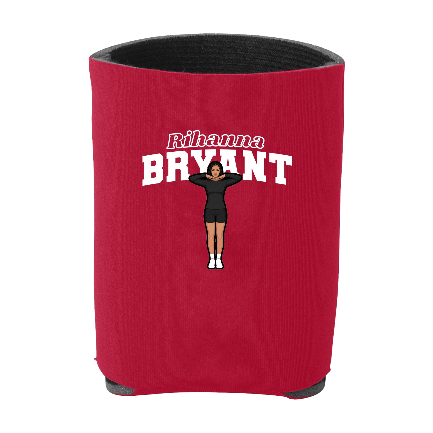 Can Holder — Name Arch in Red