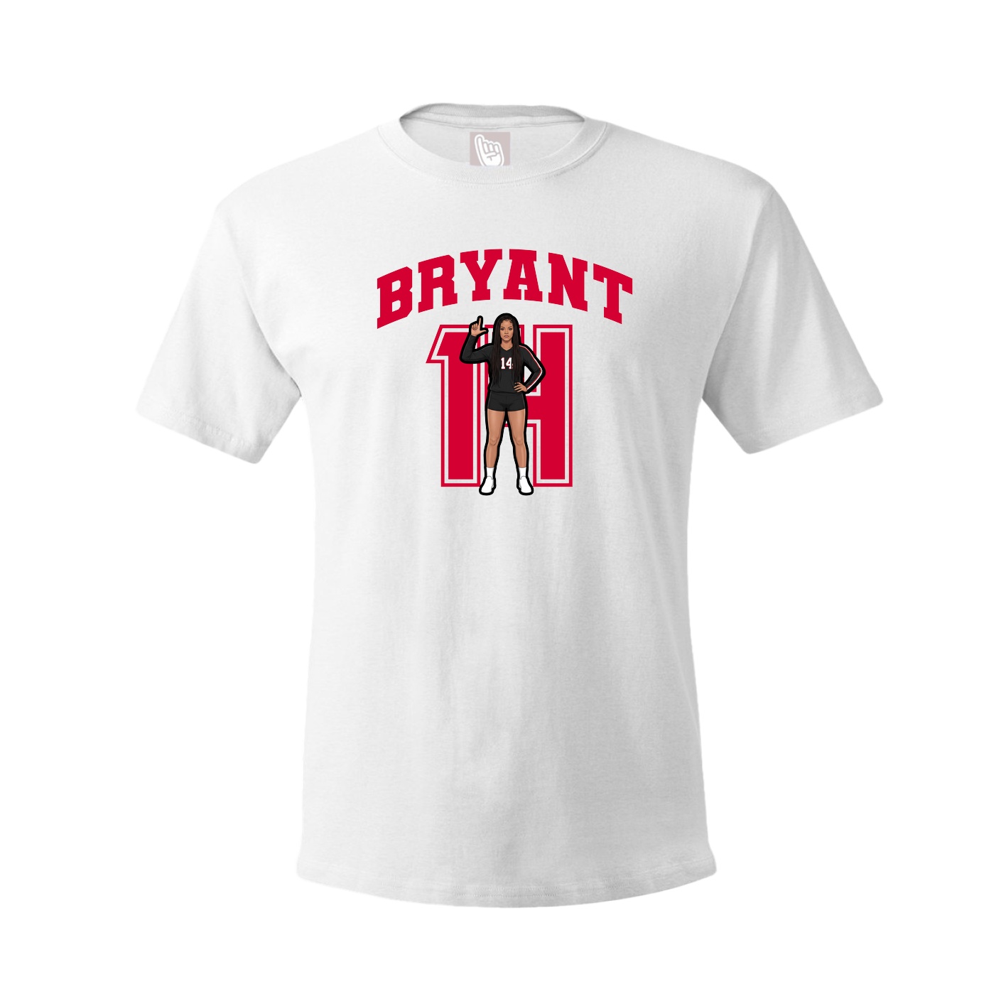 Tee — Number in White