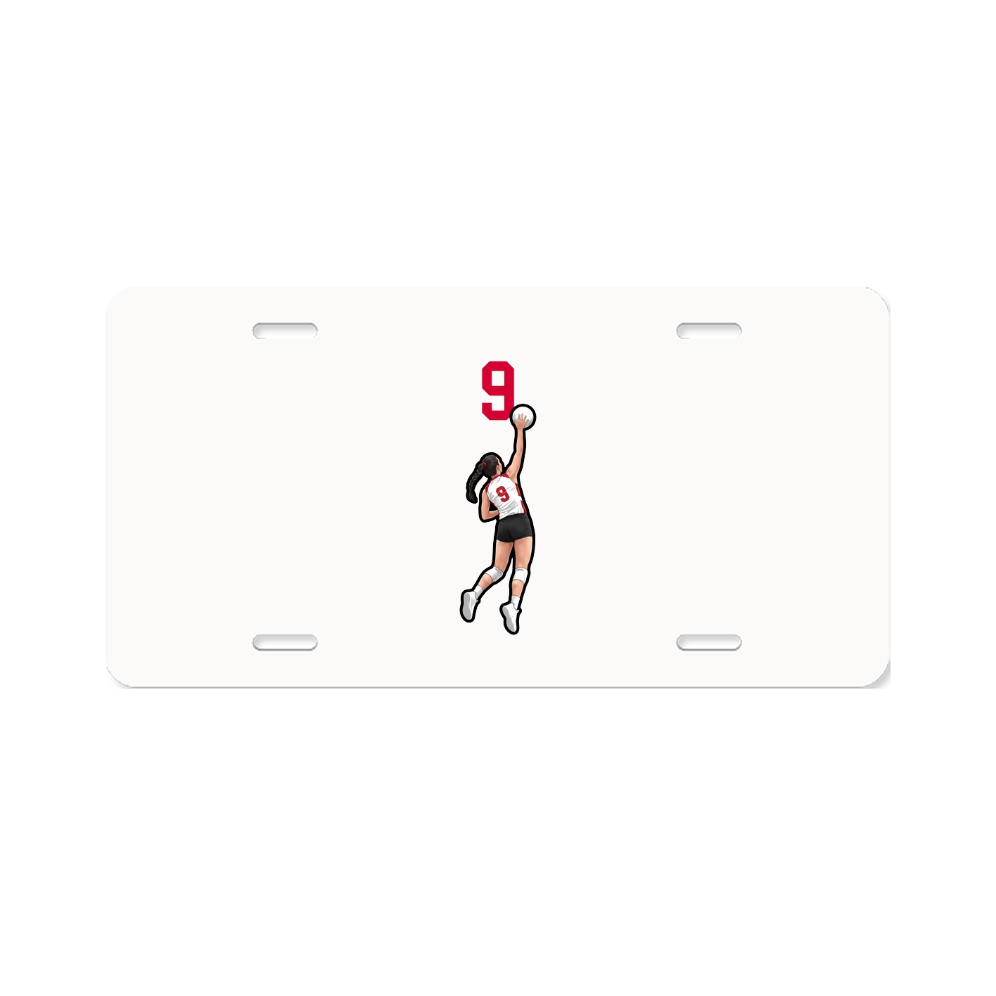 License Plate — Number Top in Classic