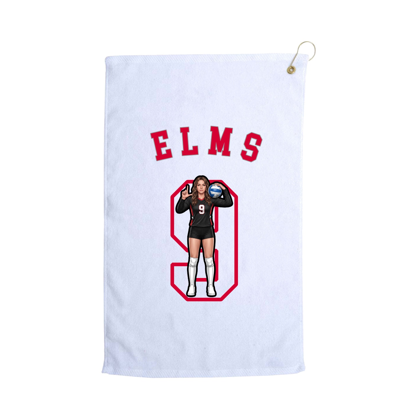 Golf Towel — Shirsey Arch in White
