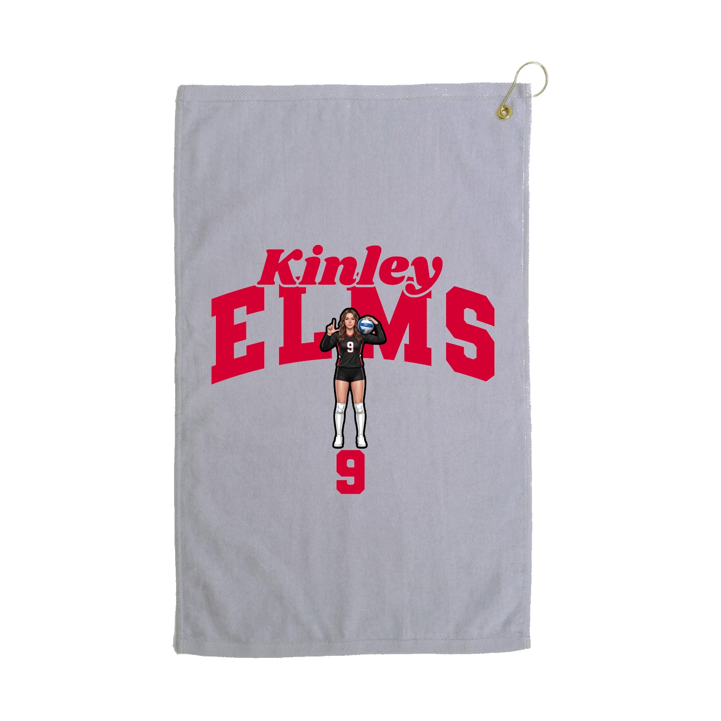 Golf Towel — Signature Arch in Grey