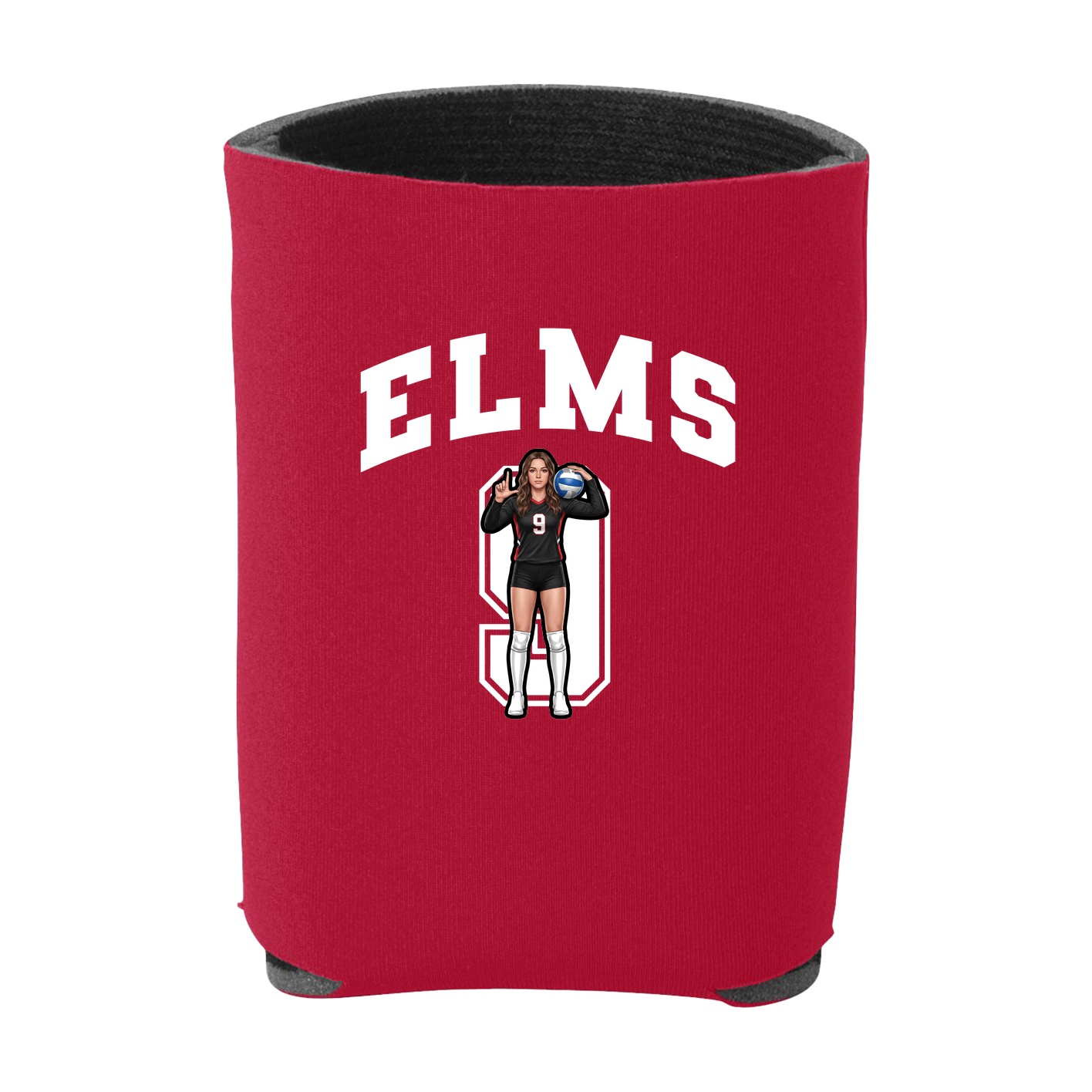 Can Holder — Number in Red
