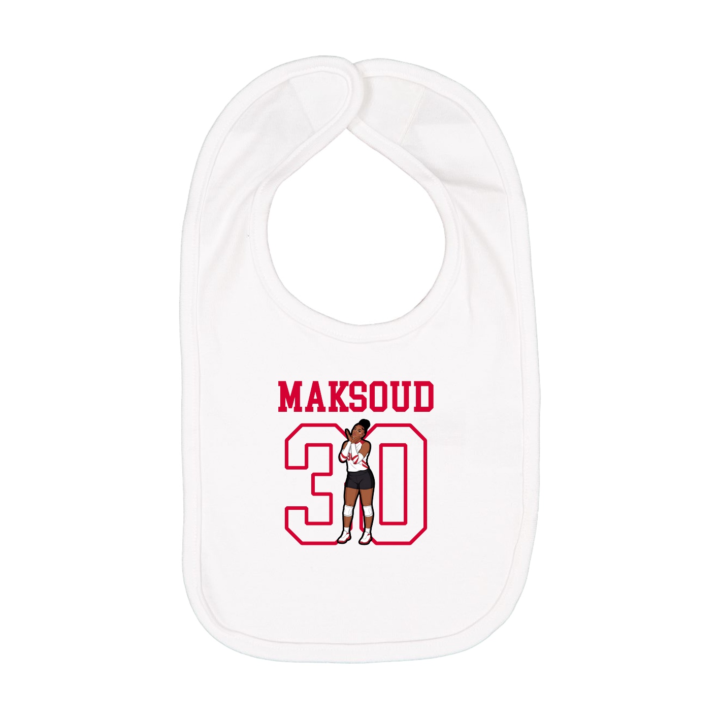 Infant Bib — Shirsey in White