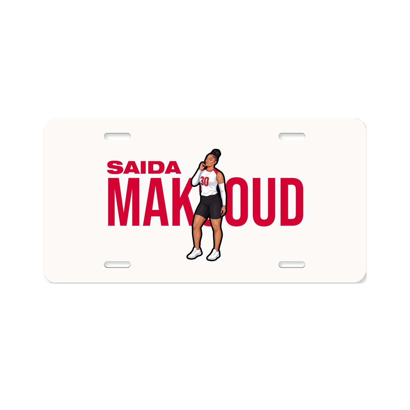 License Plate — Player Name in Classic