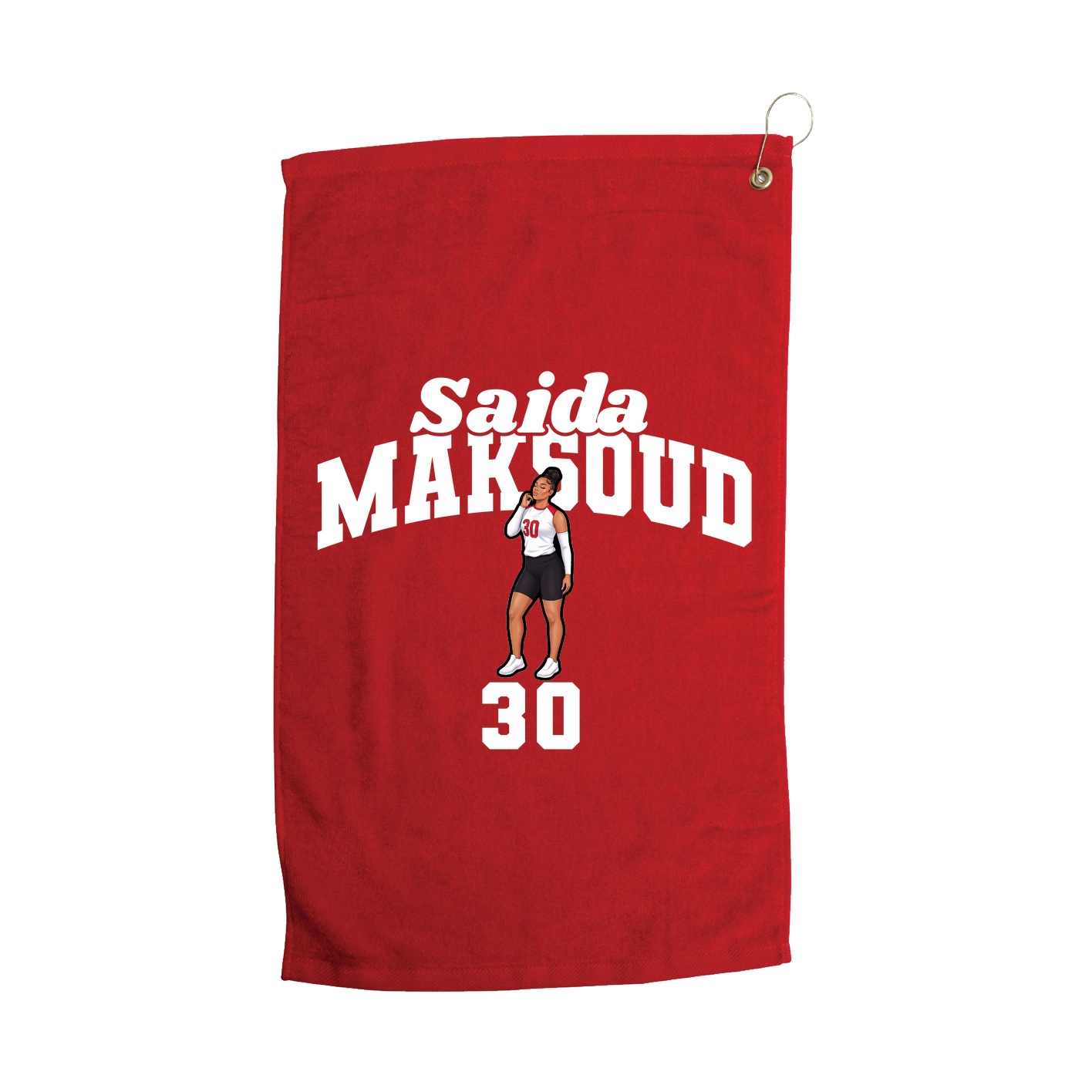 Golf Towel — Signature Arch in Red