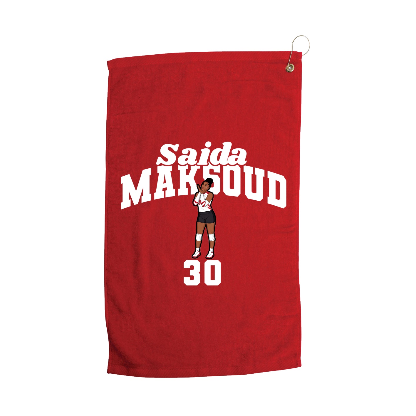 Golf Towel — Signature Arch in Red