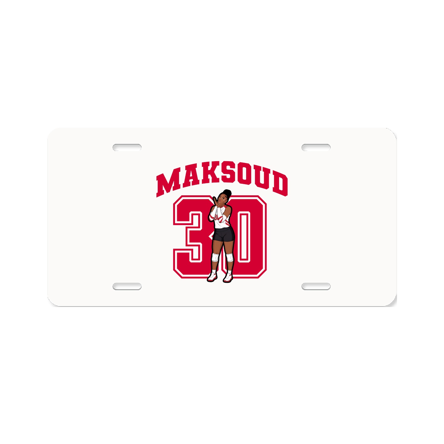 License Plate — Number in Classic