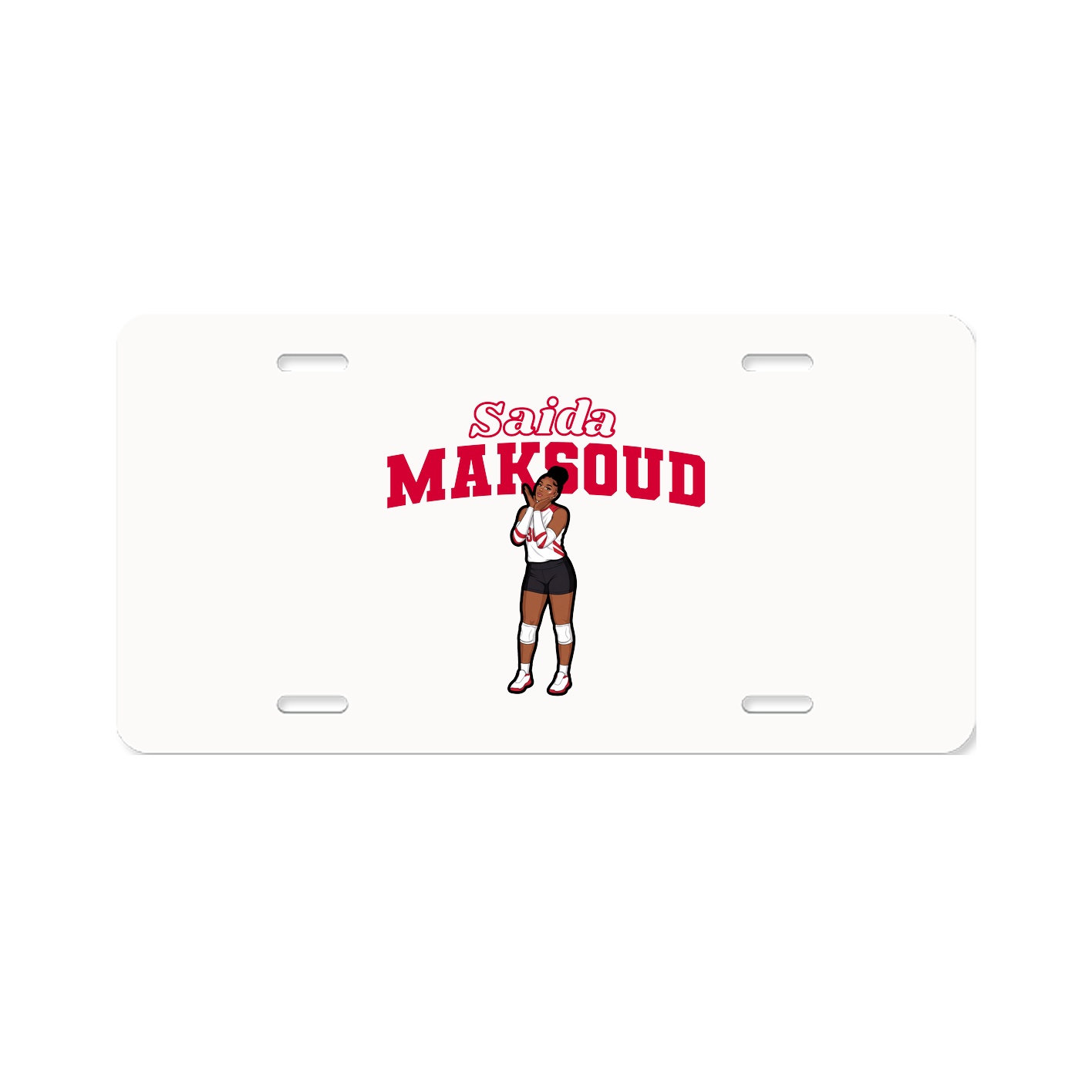 License Plate — Name Arch in Classic