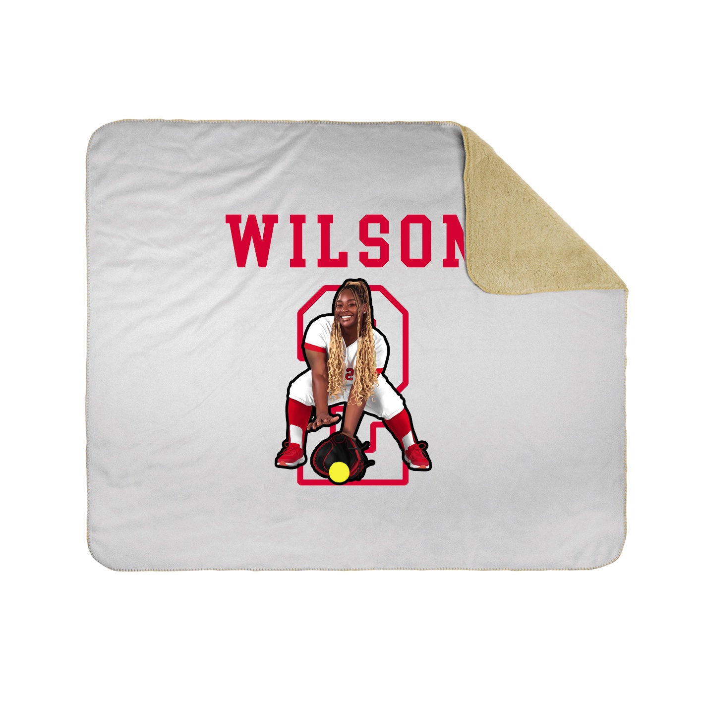 Throw Blanket — Shirsey in White
