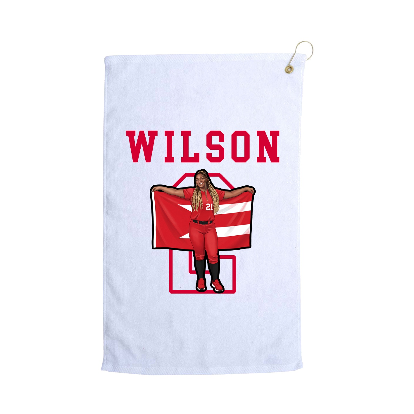 Golf Towel — Shirsey in White