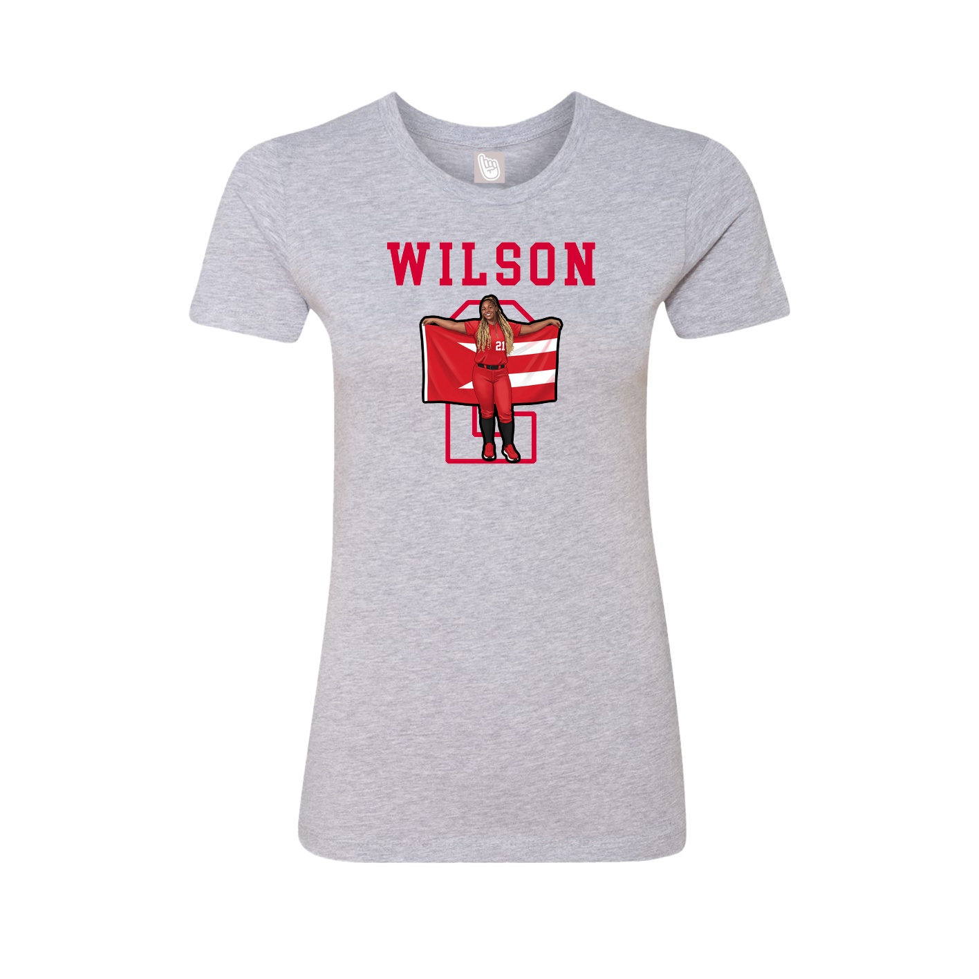 Fitted Women's Tee — Shirsey in Grey