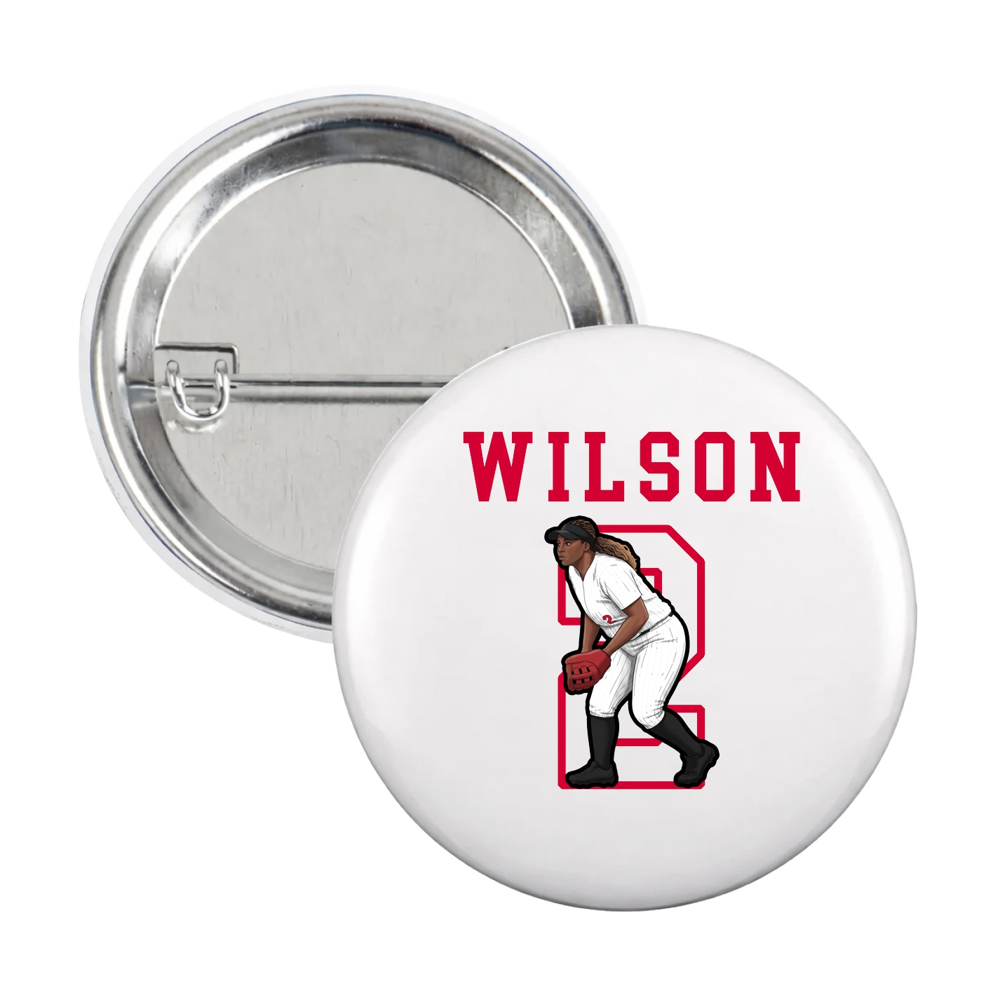 Game Day Button — Shirsey in White