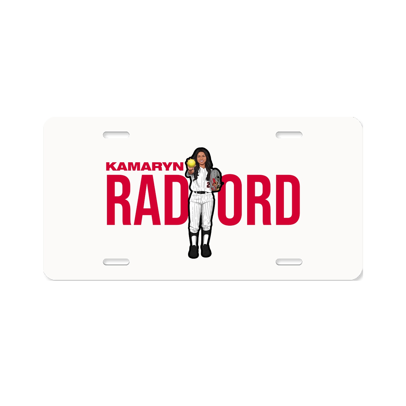 License Plate — Player Name in Classic