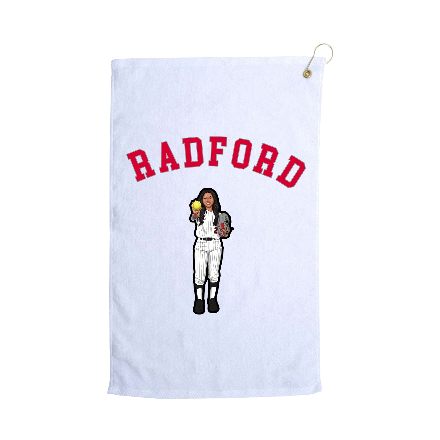 Golf Towel — Shirsey Arch in White
