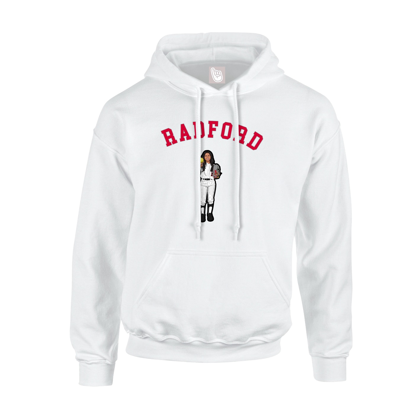 Youth Hoodie — Shirsey Arch in White