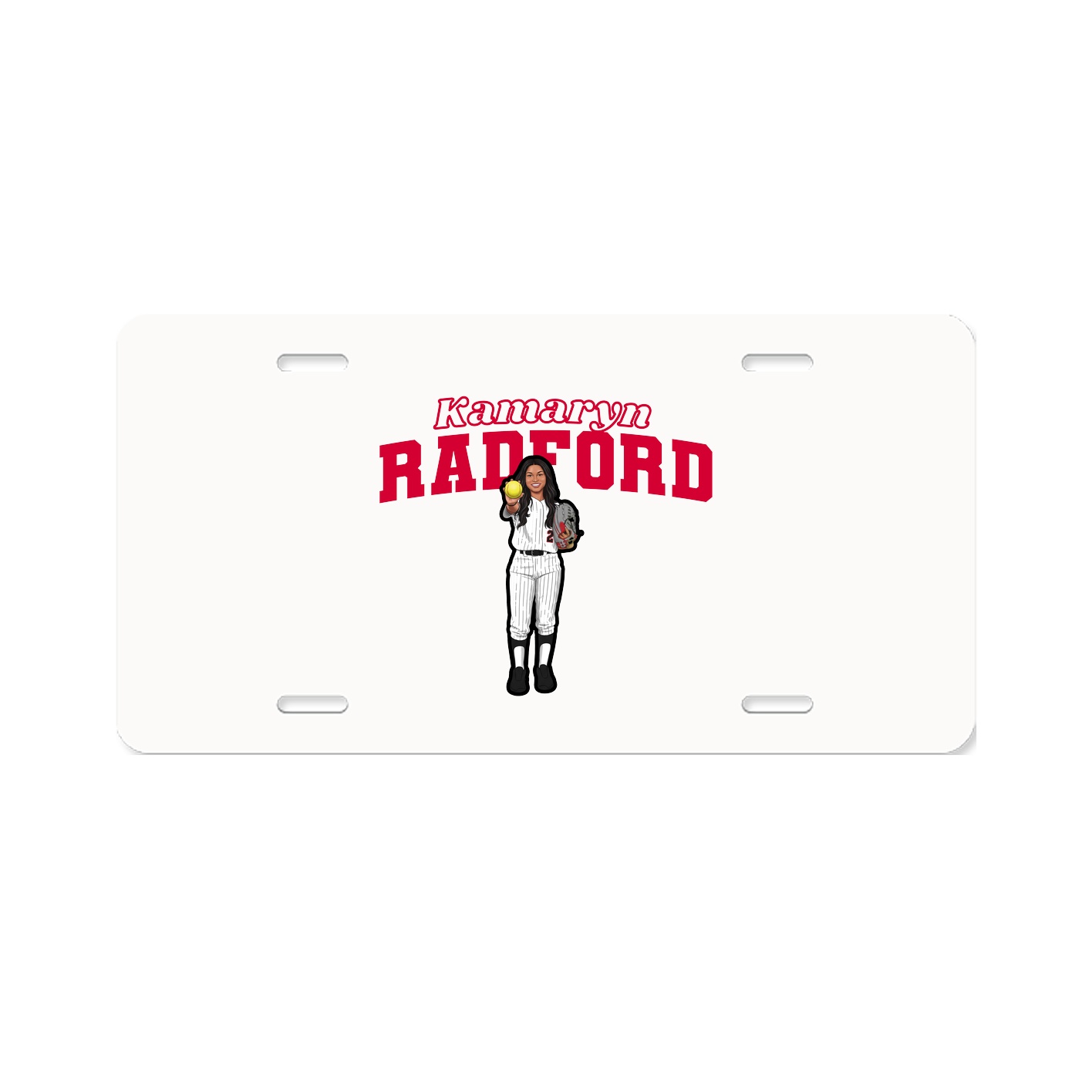 License Plate — Name Arch in Classic