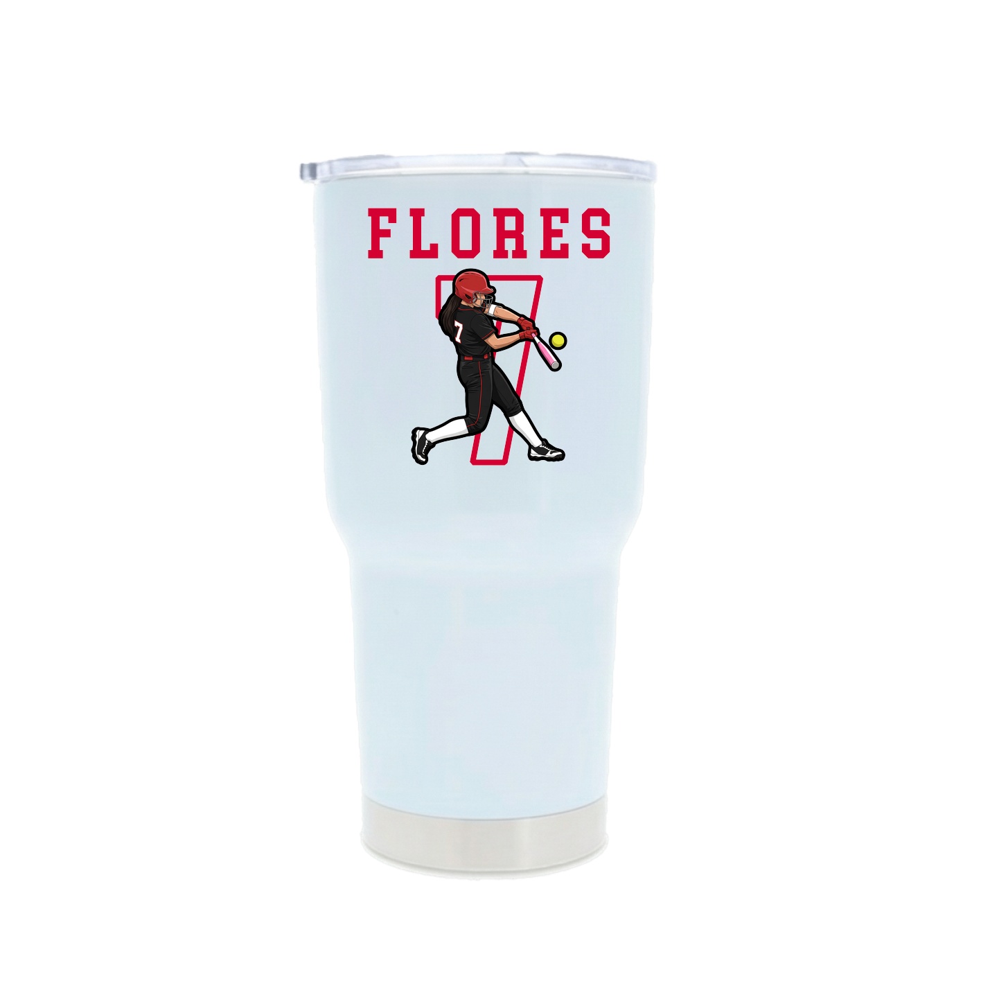 30oz Stainless Steel Tumbler — Shirsey in White