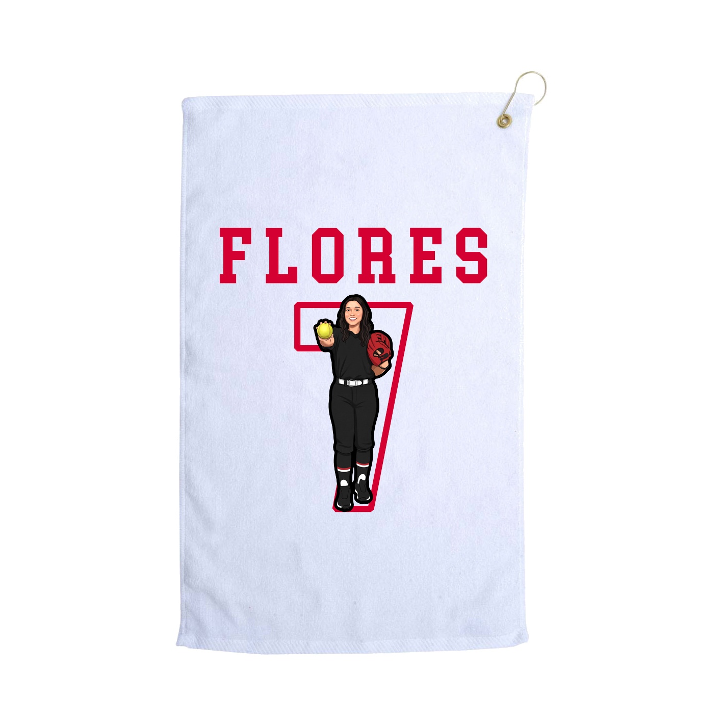 Golf Towel — Shirsey in White