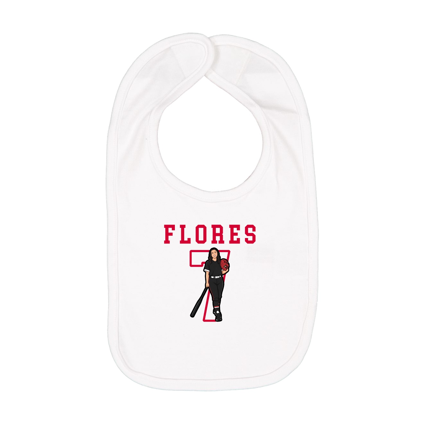 Infant Bib — Shirsey in White