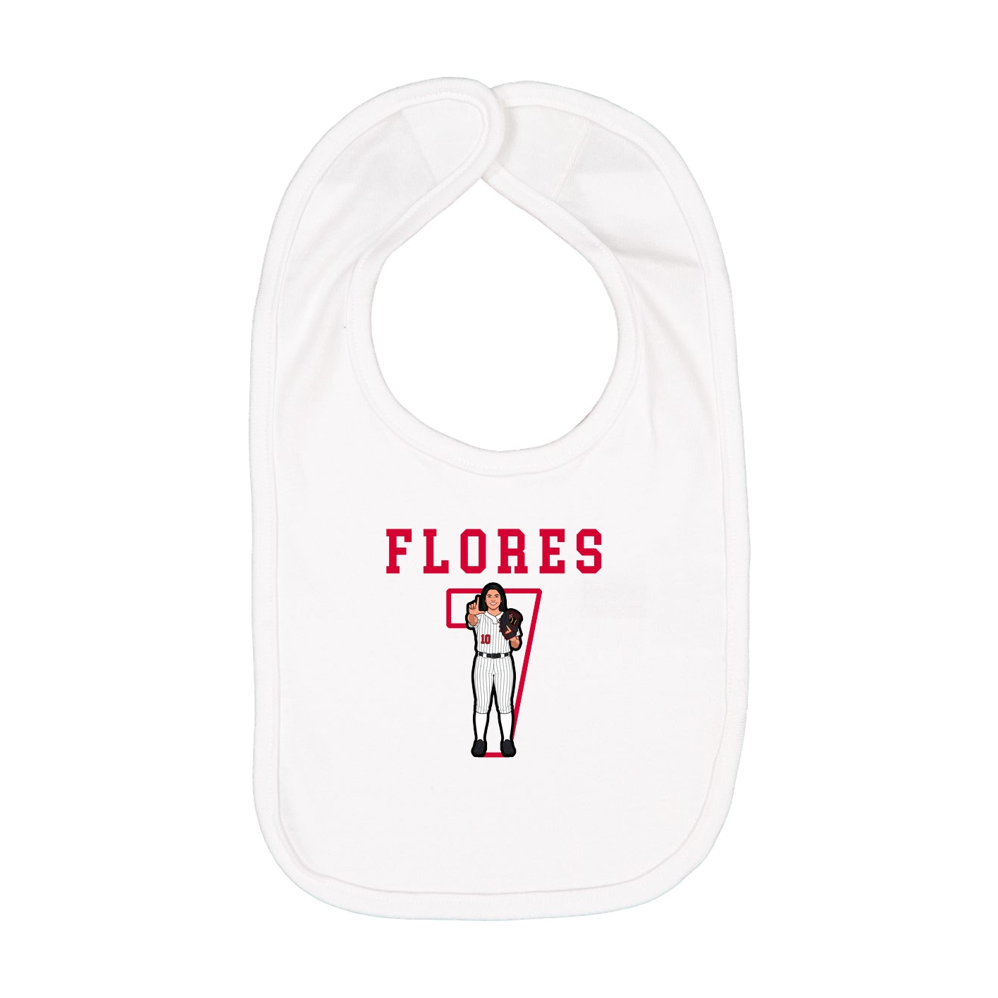Infant Bib — Shirsey in White