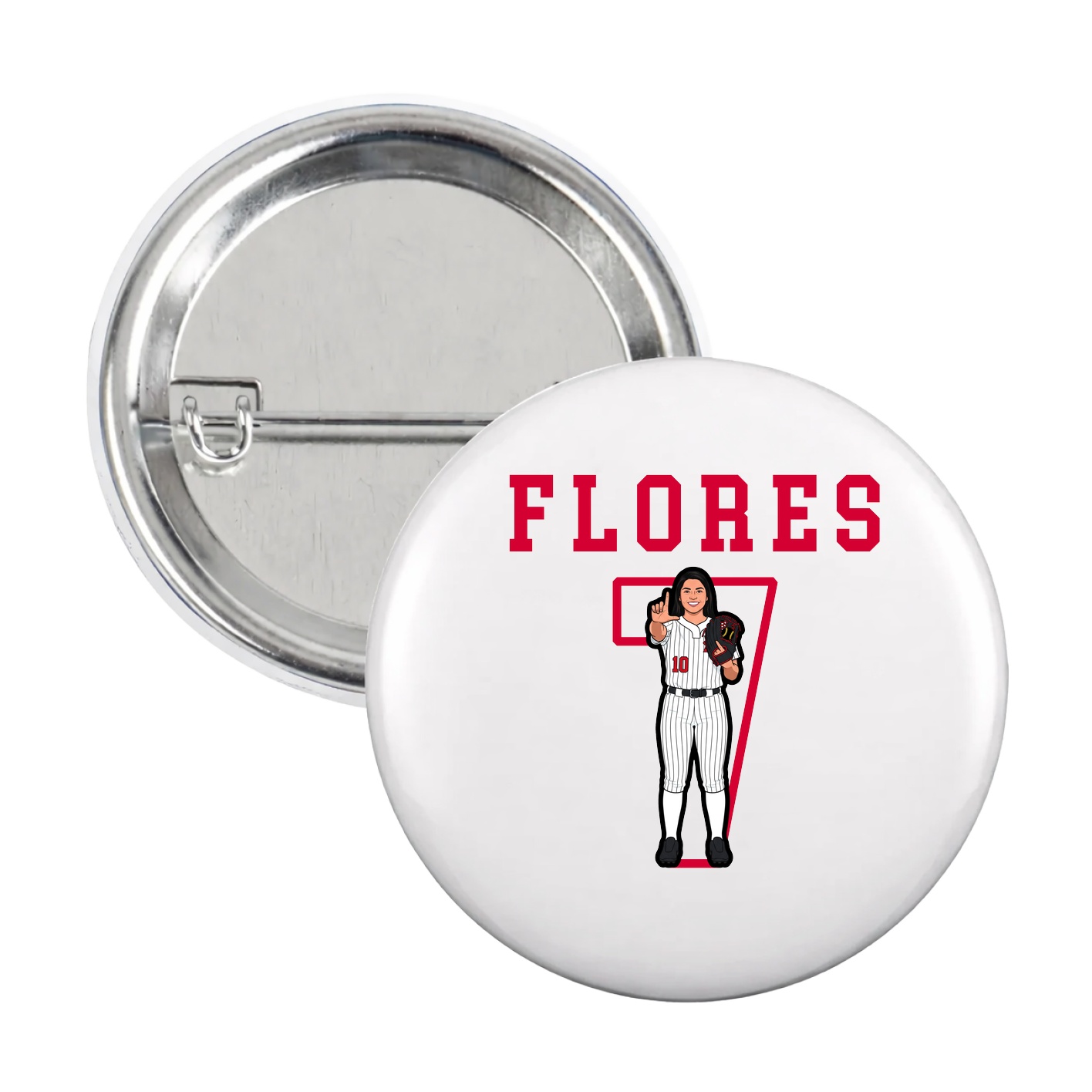 Game Day Button — Shirsey in White