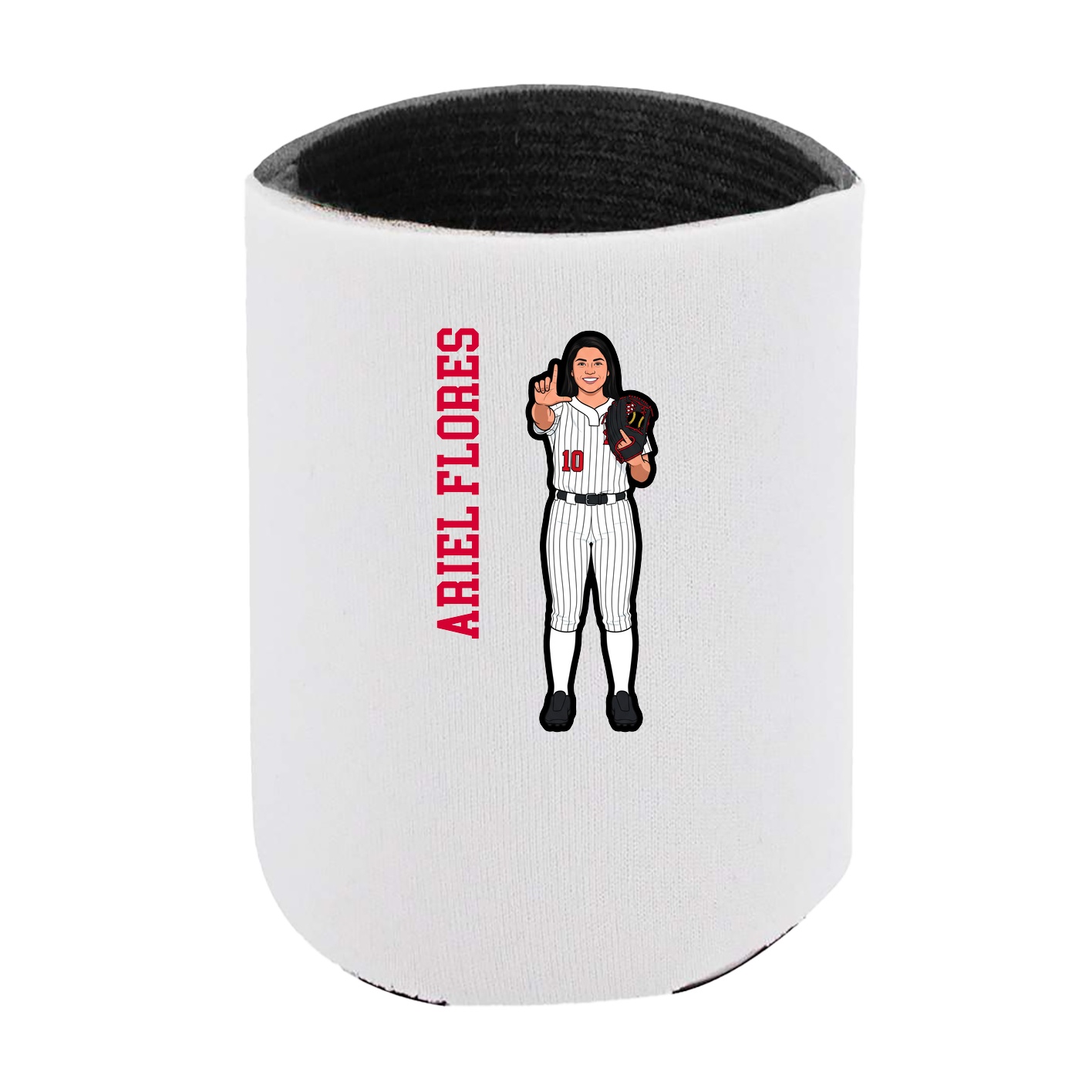 Can Holder — Name Vertical in White