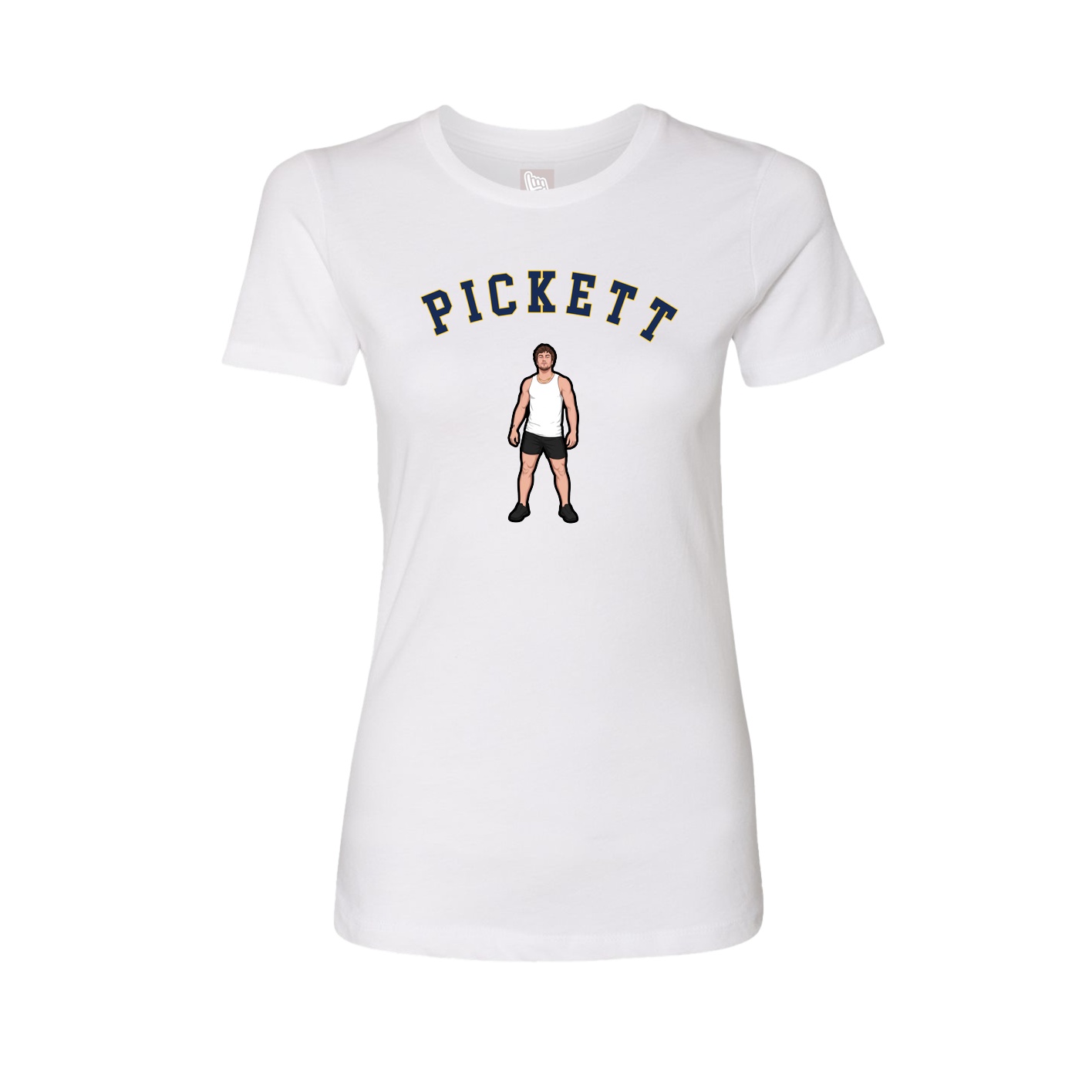 Fitted Women's Tee — Shirsey Arch in White
