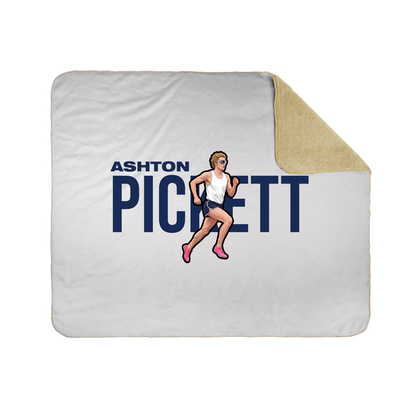 Throw Blanket — Player Name in White