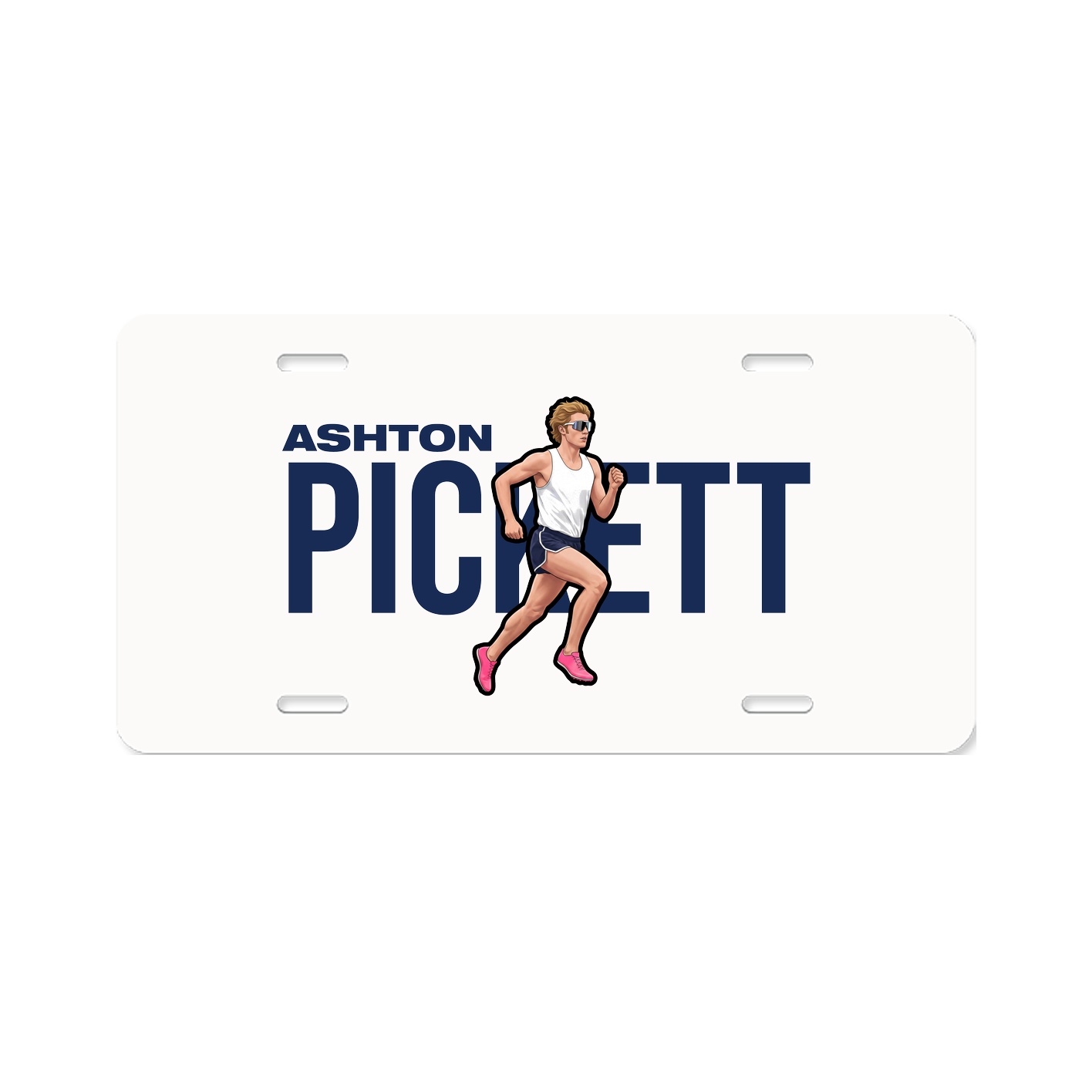License Plate — Player Name in Classic