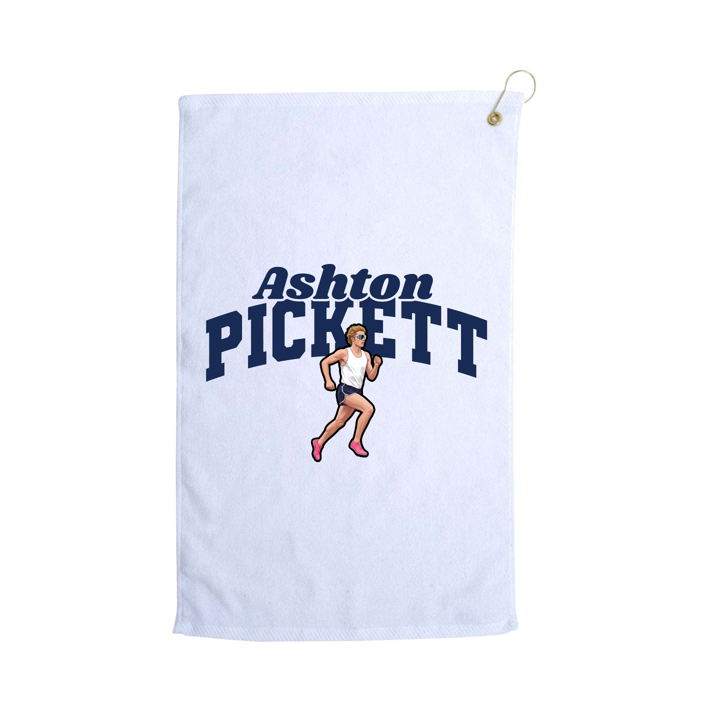 Golf Towel — Signature Arch in White