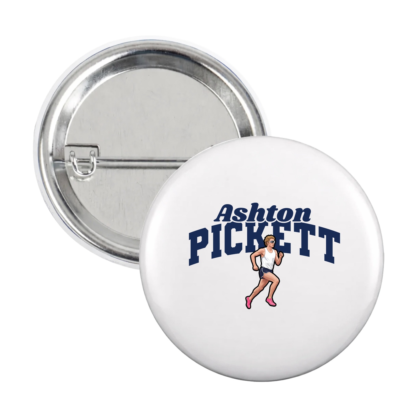 Game Day Button — Signature Arch in White