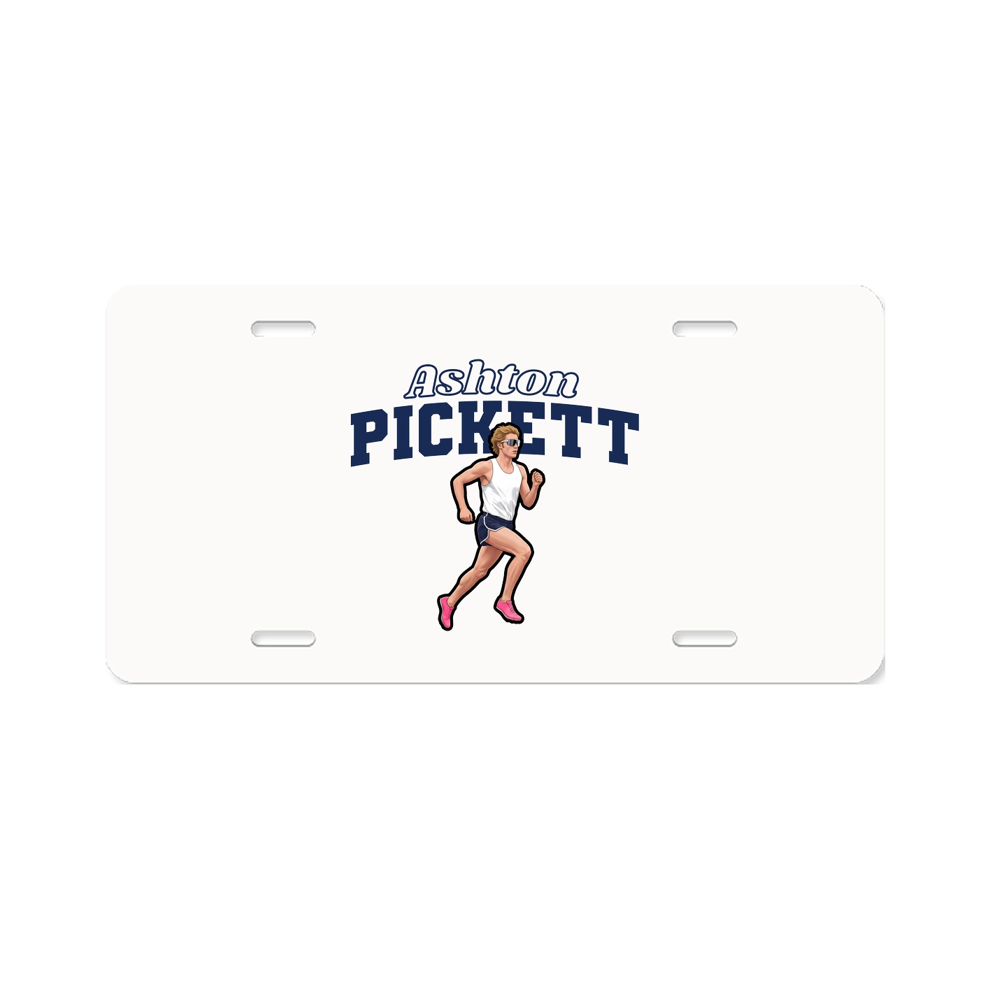 License Plate — Name Arch in Classic