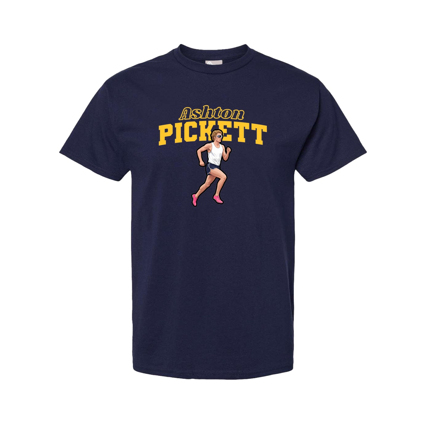 Youth Tee — Name Arch in Navy