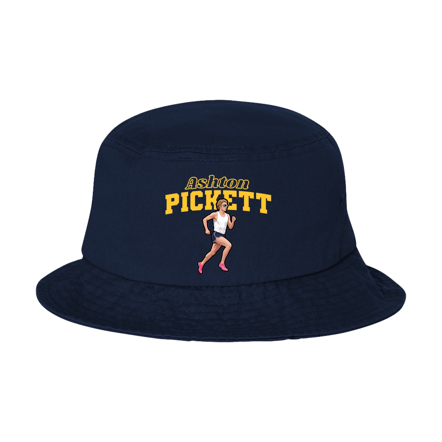 Bucket Cap — Name Arch in Navy