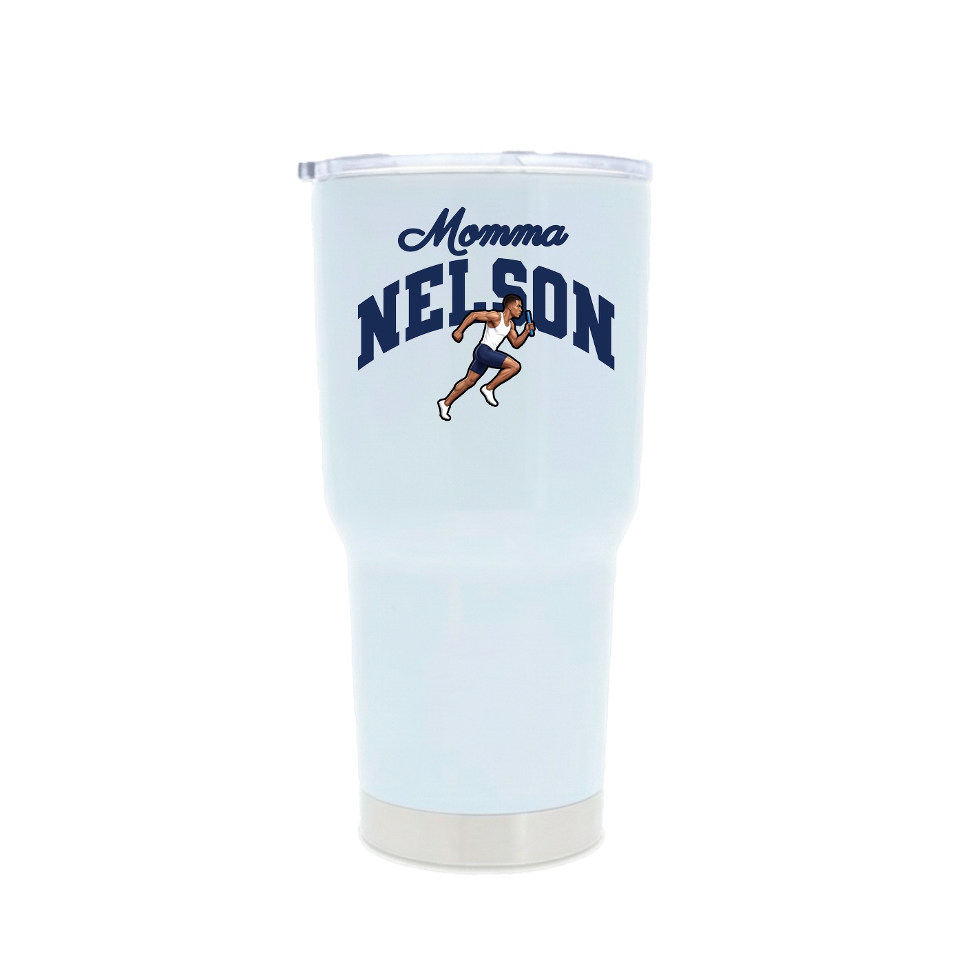 30oz Stainless Steel Tumbler — Mothers Day Arch in White
