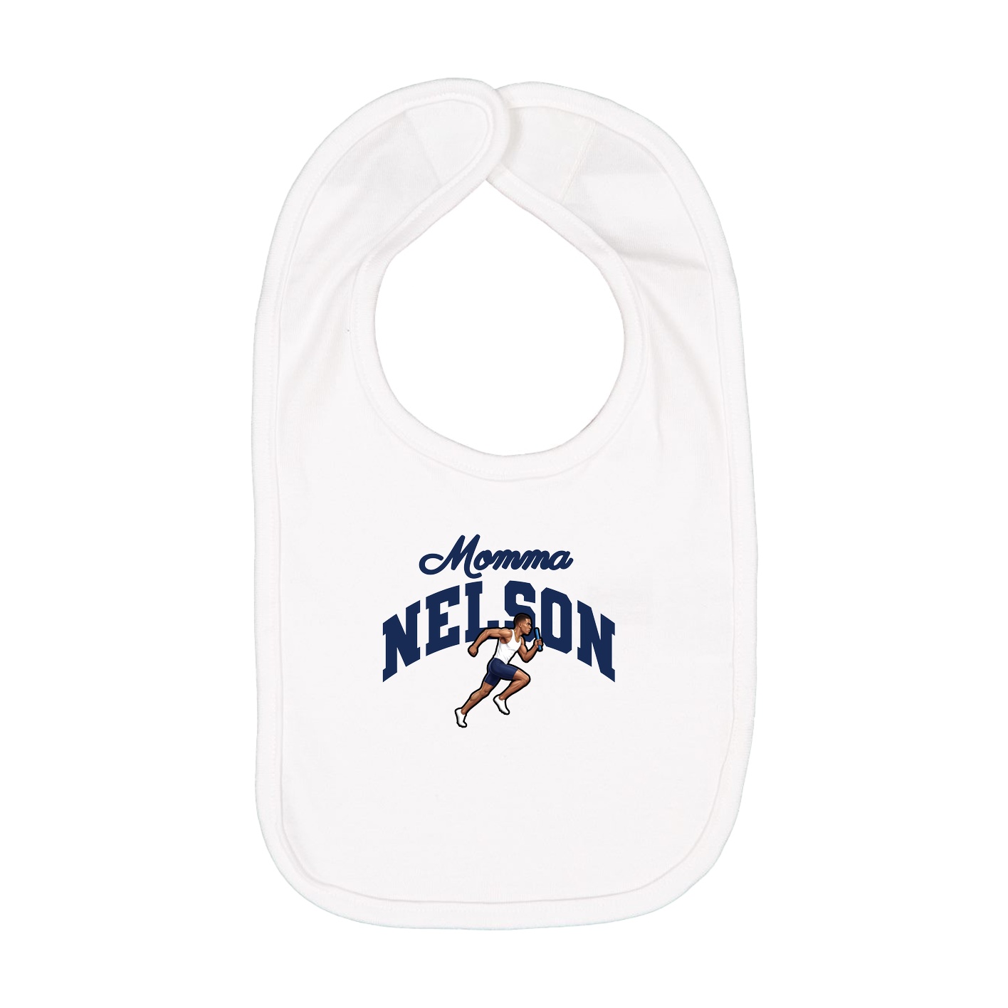 Infant Bib — Mothers Day Arch in White
