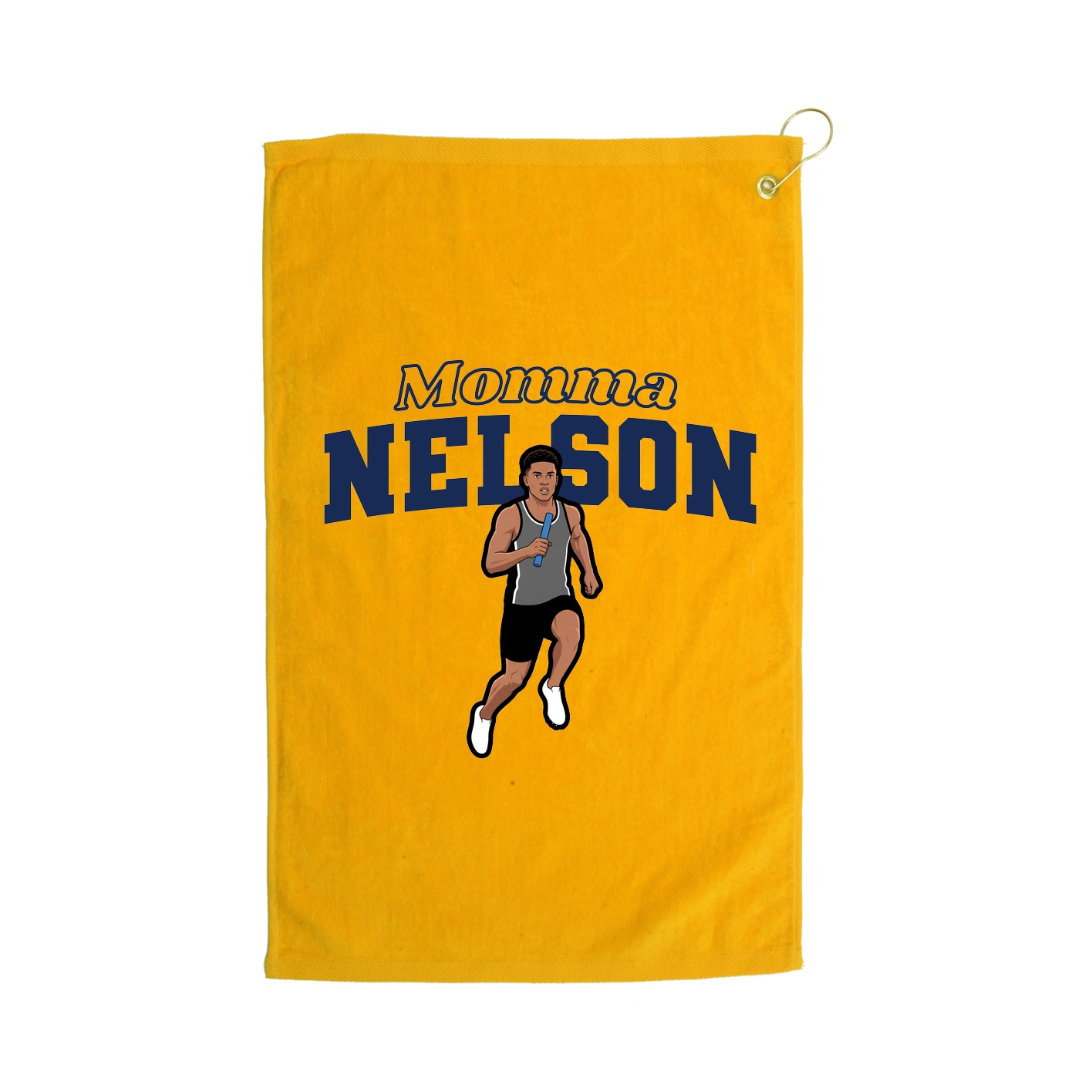 Golf Towel — Mothers Day Block in Gold