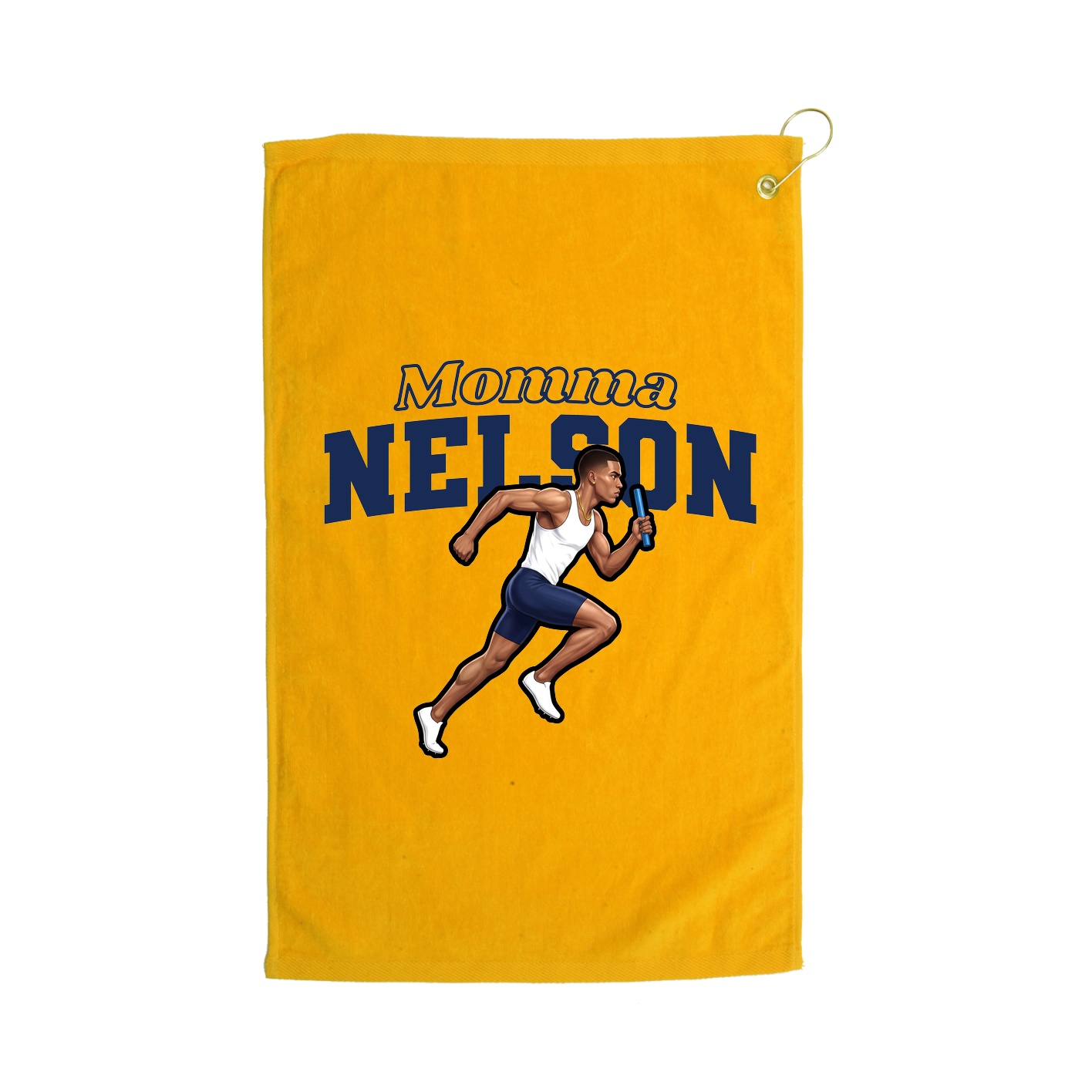 Golf Towel — Mothers Day Block in Gold