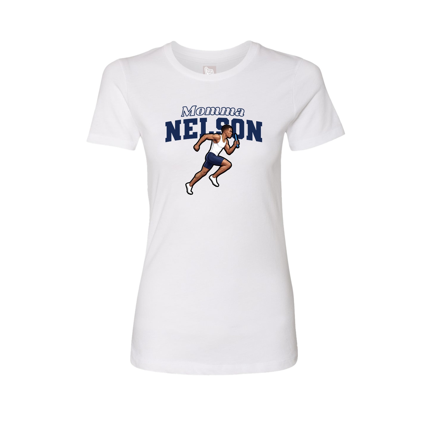 Womens Tee — Mothers Day Block in White