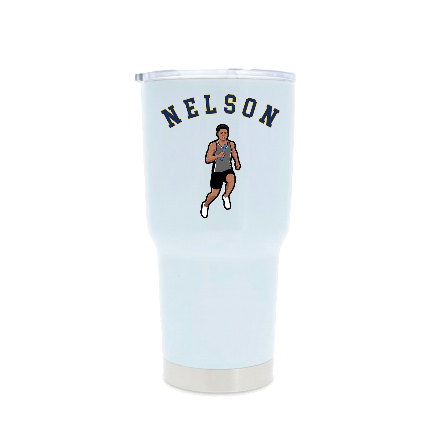 30oz Stainless Steel Tumbler — Shirsey Arch in White