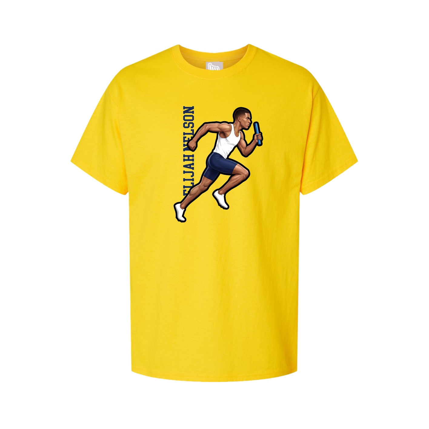 Tee — Name Vertical in Gold