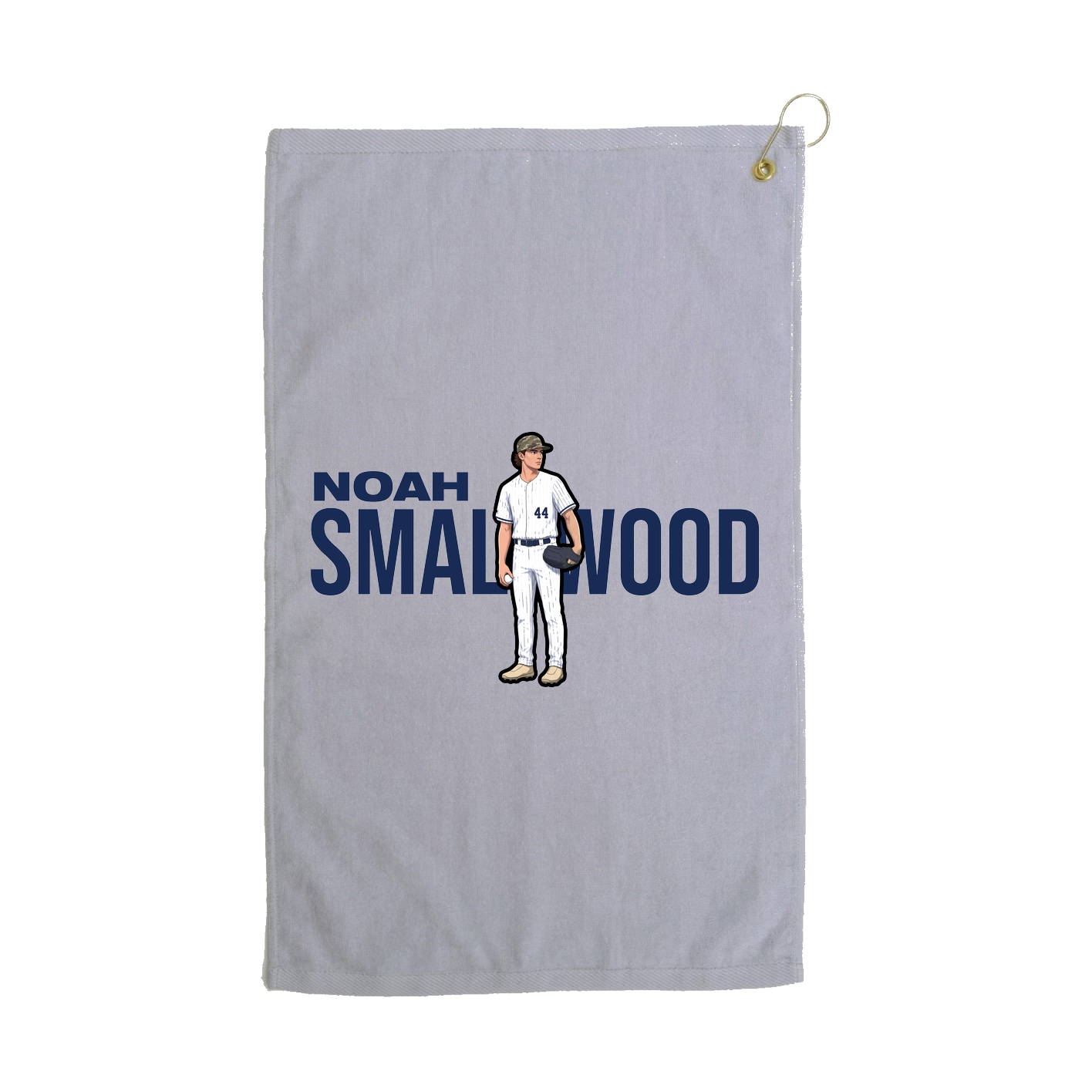 Golf Towel — Player Name in Grey