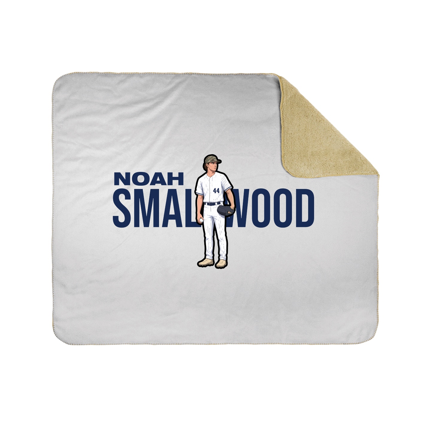 Throw Blanket — Player Name in White