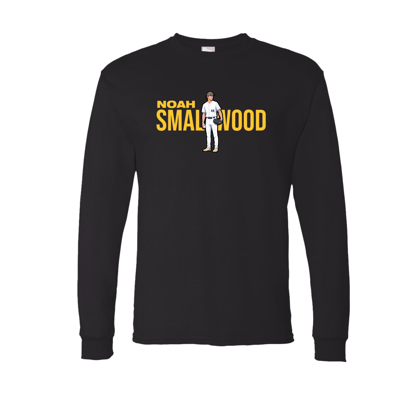 Long Sleeve Tee — Player Name in Black