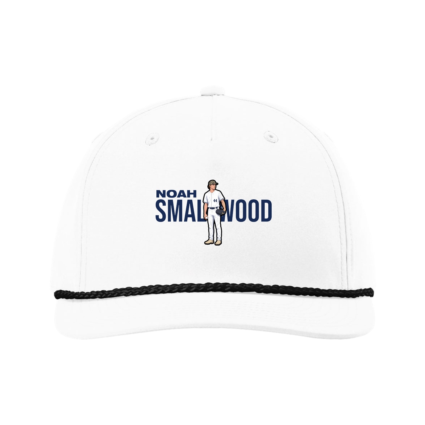 Five-Panel Classic Rope Cap — Player Name in White
